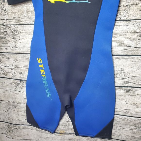 Stearns M wetsuit Men Blue Black shorty neoprene Size Medium - Picture 3 of 8
